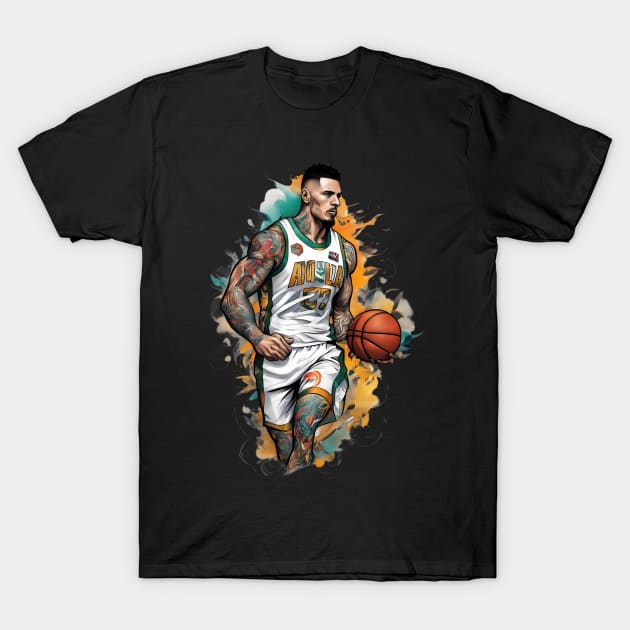 Basketball Tattoo T-Shirt by animegirlnft